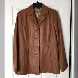 Croft & Barrow Genuine Lambskin Leather Jacket S